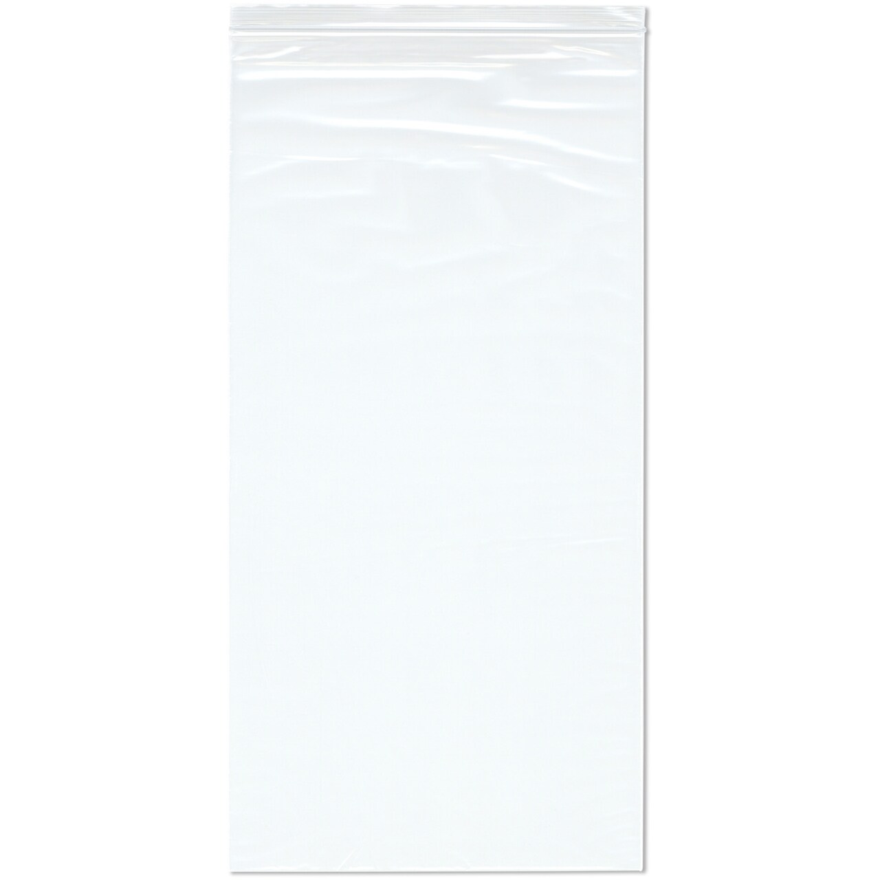 Plymor 12" x 24" (Pack of 100), 2 Mil Zipper Reclosable Plastic Bags